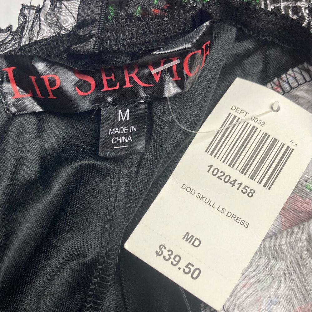 Lip Service Goth Skull Tutu Mini Dress - Picture 9 of 10